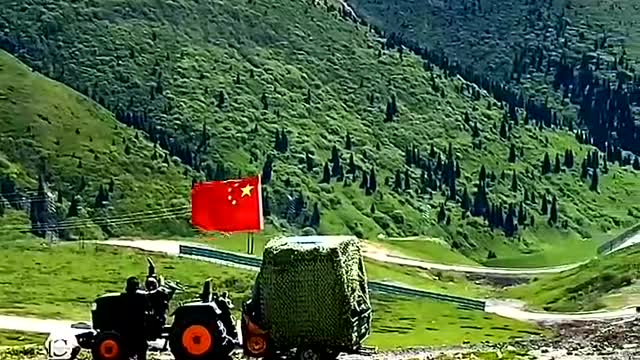 Let's drive the tractor and go to the distance together