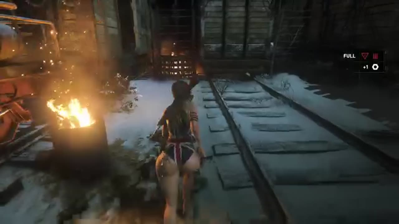 Lara Escape from the Helicopter - Rise of the Tomb Raider