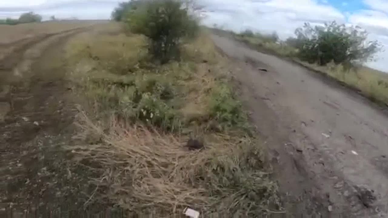 A close shooting battle with the Russians in the Kharkiv region.