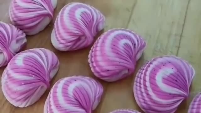 Colored shell buns, you just have to try to cook them 😋😍