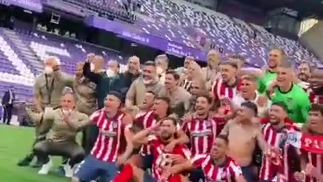 Atletico Madrid Celebration After Winning The La Liga Title 2021