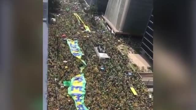 SÃO PAULO Biggest pro-Bolsonaro and anti Brazilian Supreme Court Manifestation -