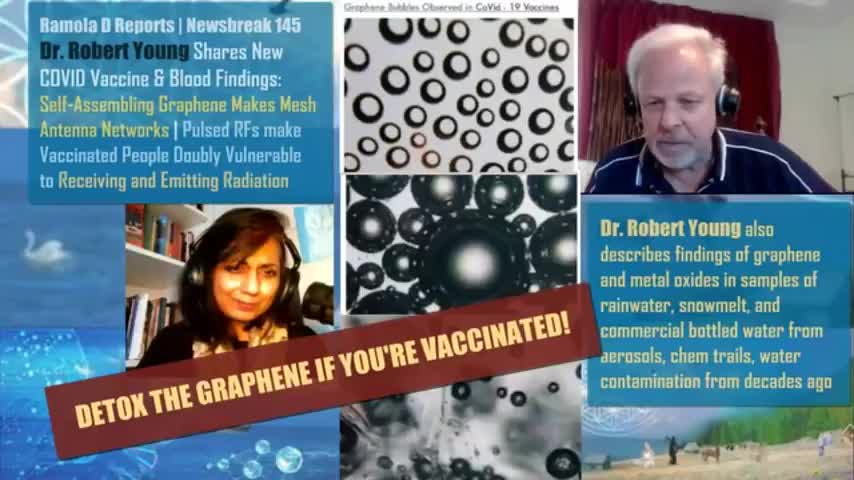 DR. YOUNG SHARES NEW COVID VACCINE & BLOOD FINDINGS OF NANO GRAPHENE--SELF-ASSEMBLY WITH PULSED RFS