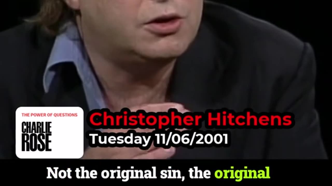 Christopher Hitchens 2001 interview with Charlie Rose on Israel