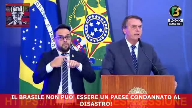 Discorso del 5 Maggio 2021 del Presidente del Brasile Bolsonaro