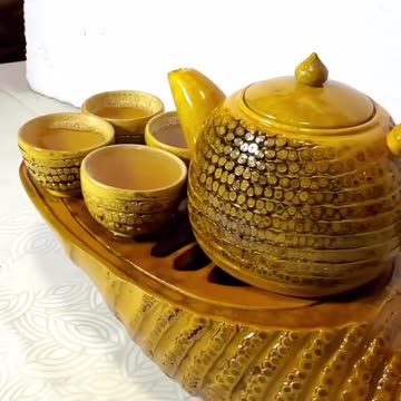 Tea Pot and Cups Crafting #rumblebamboo