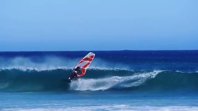 Surfin wave hits face