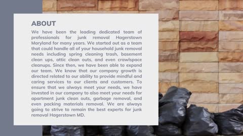 Junk Removal Hagerstown Maryland