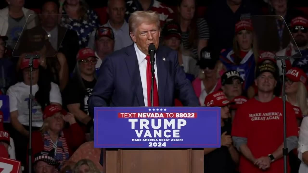 Donald Trump holds Maga campaign rally in Reno, Nevada - October 11, 2024