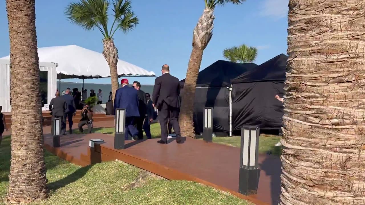 President Trump has arrived at Launch Control Center