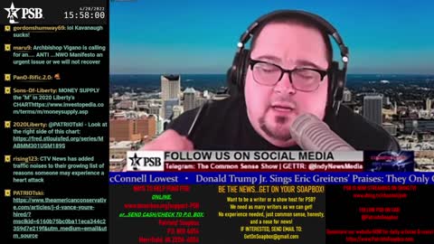 2022-04-20 15:00 EDT - The Common Sense Show: with Derek & PATRIOTski