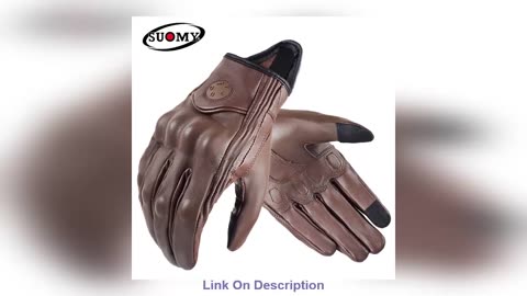 Discount Suomy Vinatge Goatskin Motorcycle Gloves Summer M