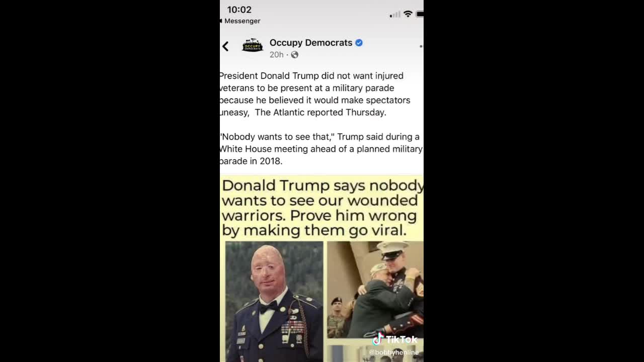Wounded Veteran Calls Out 'Occupy Democrats' Group - "You're Lowlife. You're Scum"