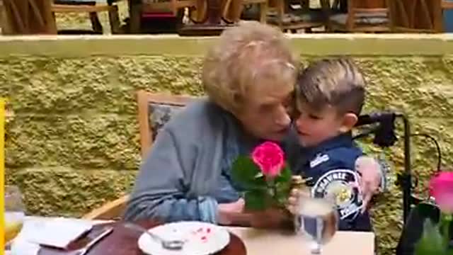 Adorable Police Officer Spreads Love At Nursing Homes