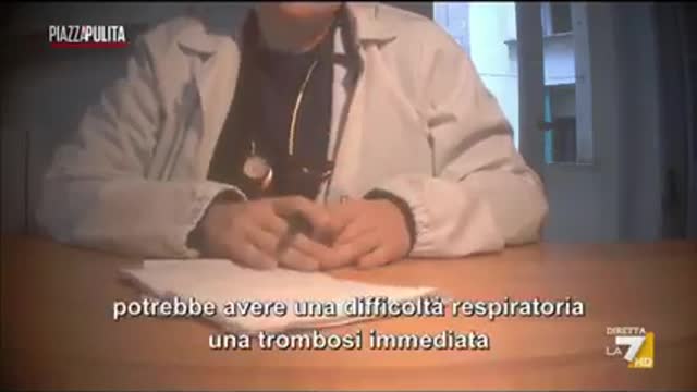 Piazza Pulita, Vaccini: Ecco cosa dice un medico che non sa di essere ripreso