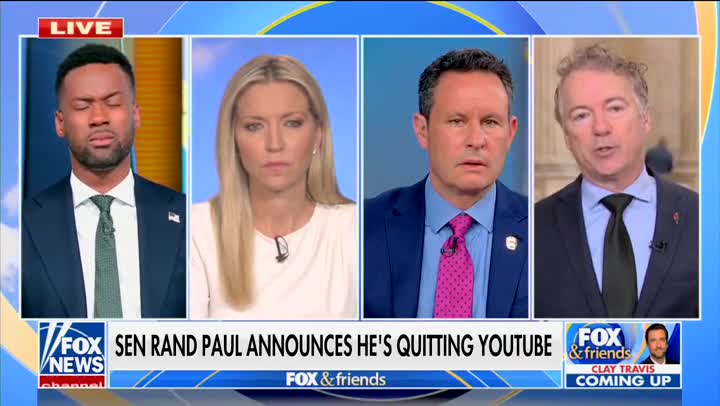 Rand Paul Is Leaving YouTube To Join Rumble