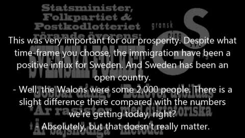 Is the immigration to Sweden profitable - Swedendemocrat chocked by the prime minister's words