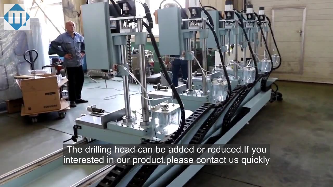 Multi-head combination drilling machine #aluminum #drilling #windowmachine