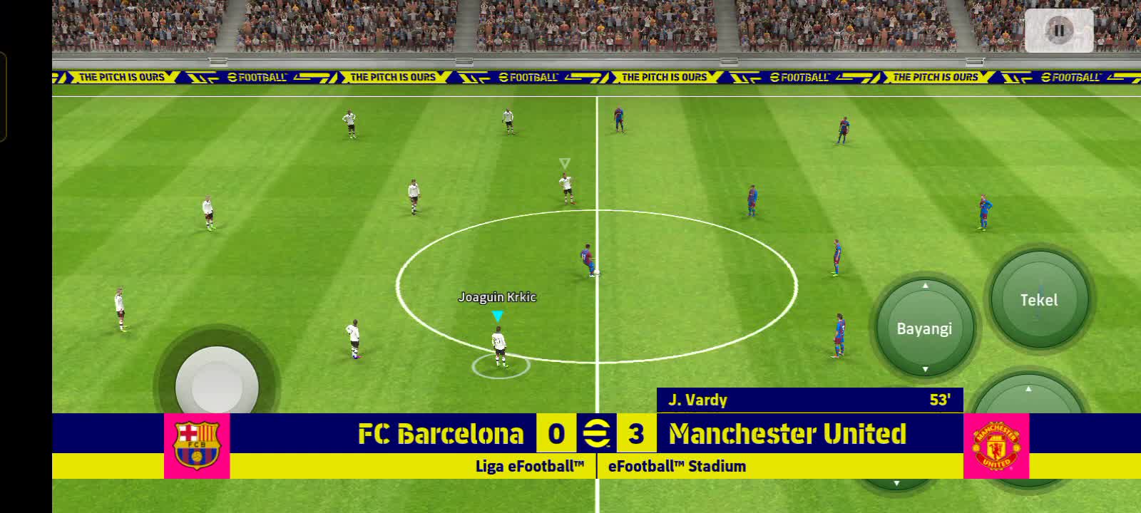 EFootball MOBILE !! Manchester united vs Barcelona