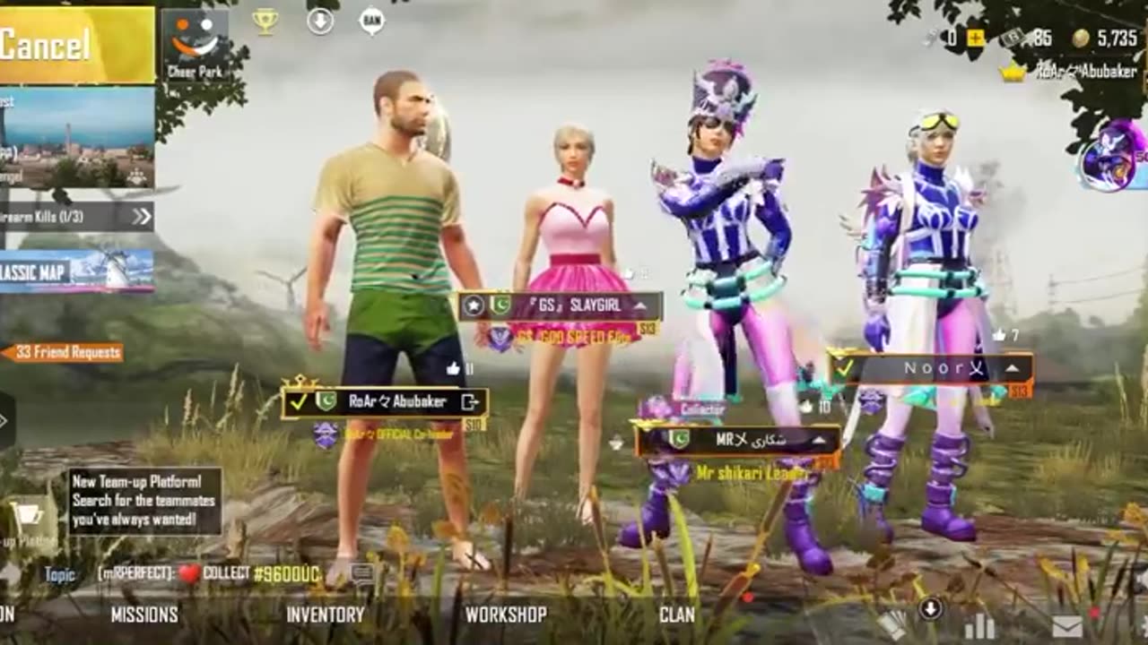 Joining pakistani random Squad of girls👩🏻‍🦳like bot😂 funny gameplay pubgmobile