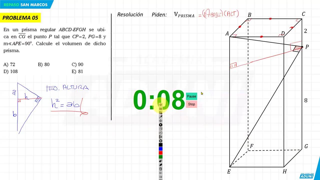 REPASO ADUNI 2024 | Semana 07 | Psicología | Geometría S2 | Física