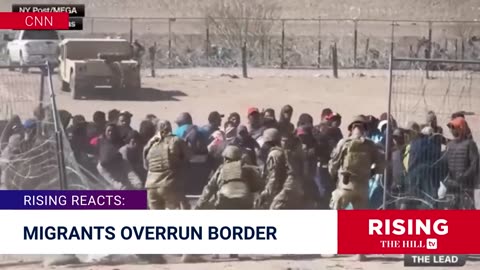 Hundreds Of MIGRANTS SURGE Texas Border,BREACH Razor Wire In Mad Dash