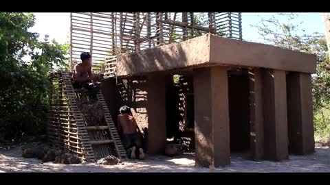 Build Amazing Three Story Mud Villa House
