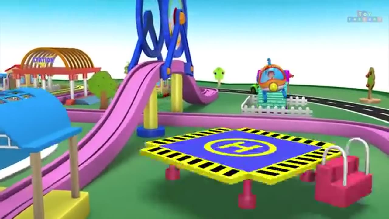 Chuk Chuk Train Cartoon Video for Kids Fun - Toy Factory