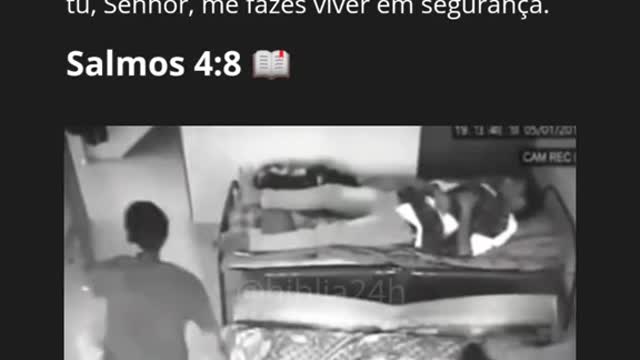 Spirit pulls man by the leg