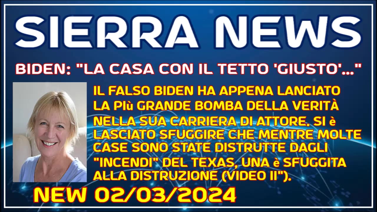 New 02/03/2024 Biden: "La casa con il tetto 'giusto'..