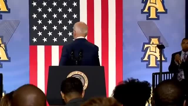 Biden shaking the air