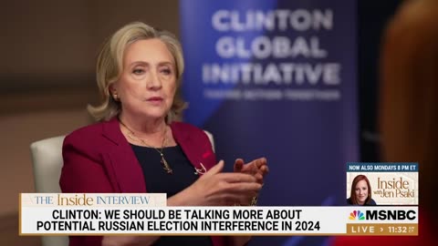 When asked by Communist Psaki about election interference, Satanic Killary blames Putin.