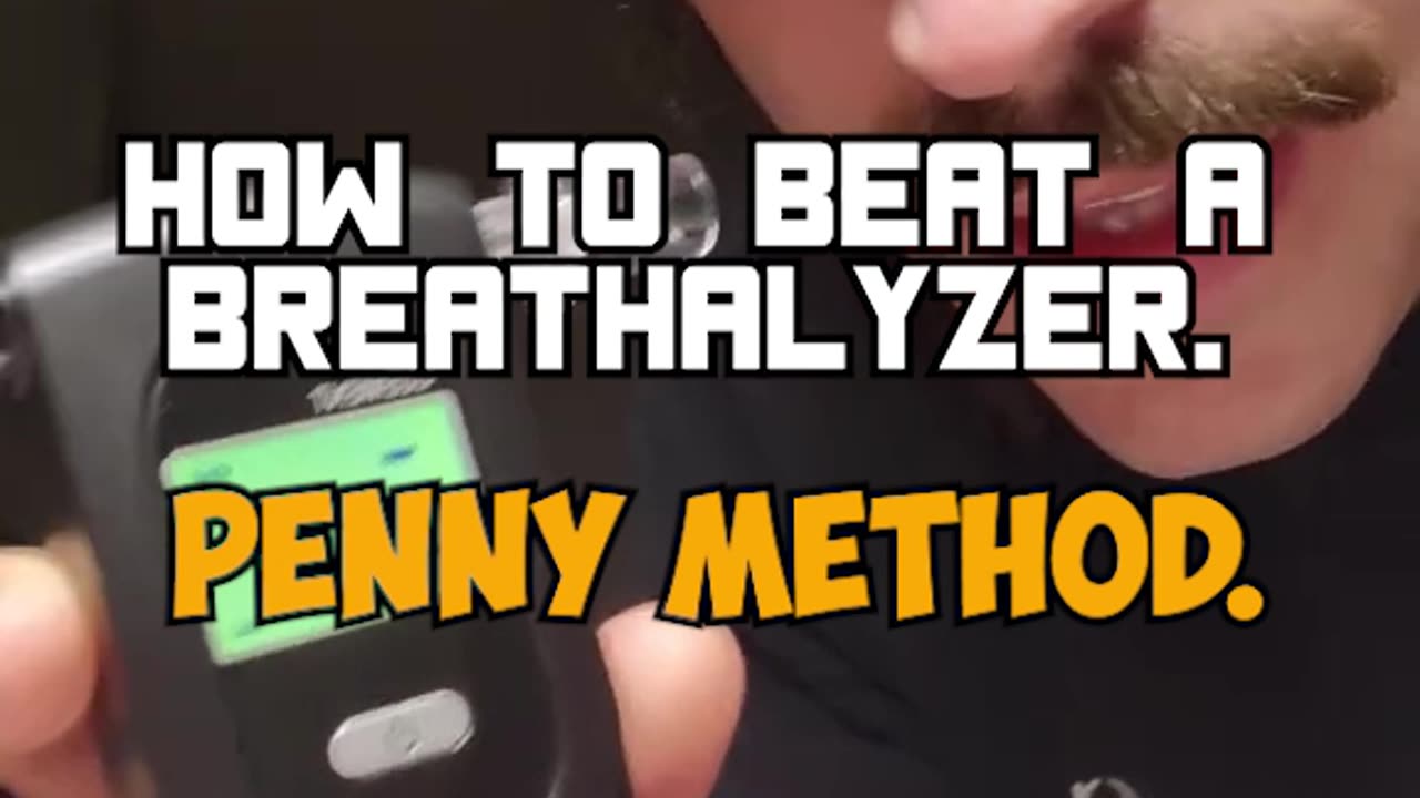 Guy shows how to beat a breathalyzer test