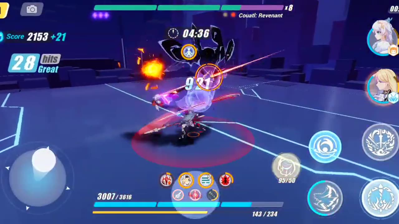 Honkai Impact 3rd - Memorial Arena Vs Couvatl Revanant S Difficulty 1st Try June 14 2022