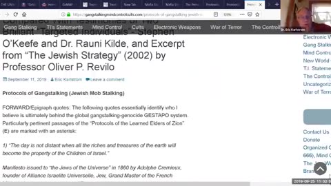Dr Eric Karlstrom: The Globalist Jewish Agenda of War Against All The World