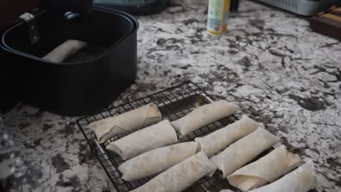 Airfryer Cheeseburger Eggrolls made Simple