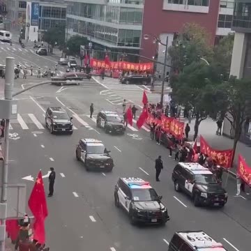 San Francisco today during Chinese President Xi Jinping’s arrival.