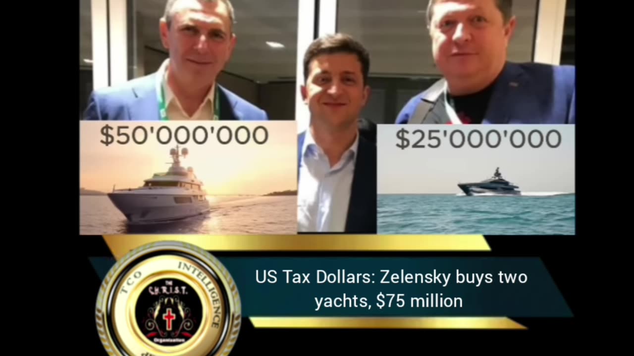 US Tax Dollars: Zelensky Buys Two Yachts, $75 Million