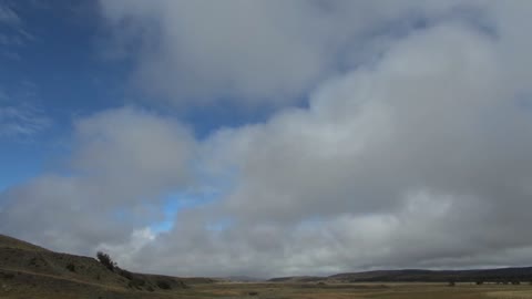 Patagonia foggy clouds time lapse