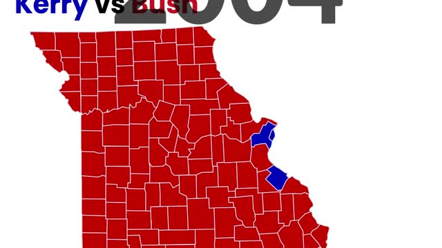 Missouri's 20-Year County Level Presidential Election Shifts: Unpacking Trump's Impact in 20 Seconds