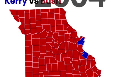 Missouri's 20-Year County Level Presidential Election Shifts: Unpacking Trump's Impact in 20 Seconds