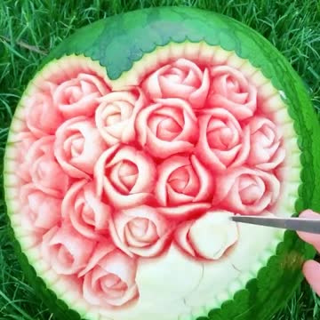 watermelon carving art