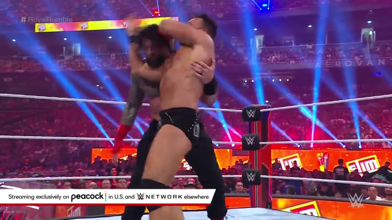 ROMAN REINGS VS AJ STYLE VS RANDY ORTAN VS KL KNIGT WWE (OFFICAL) VIDEO