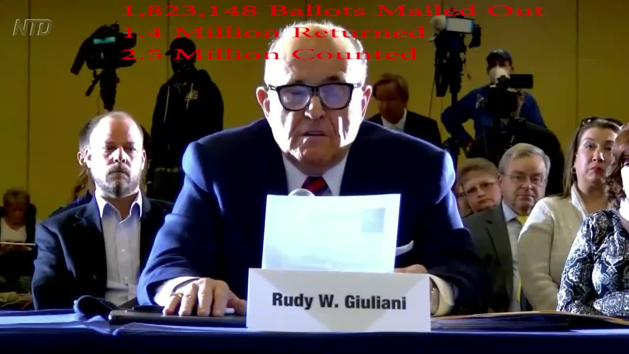 Rudy Giuliani PA Testimony - Voter Fraud