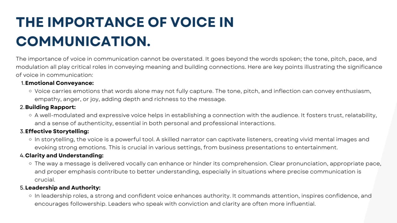 Unlocking Impactful Communication: Voice Over Services