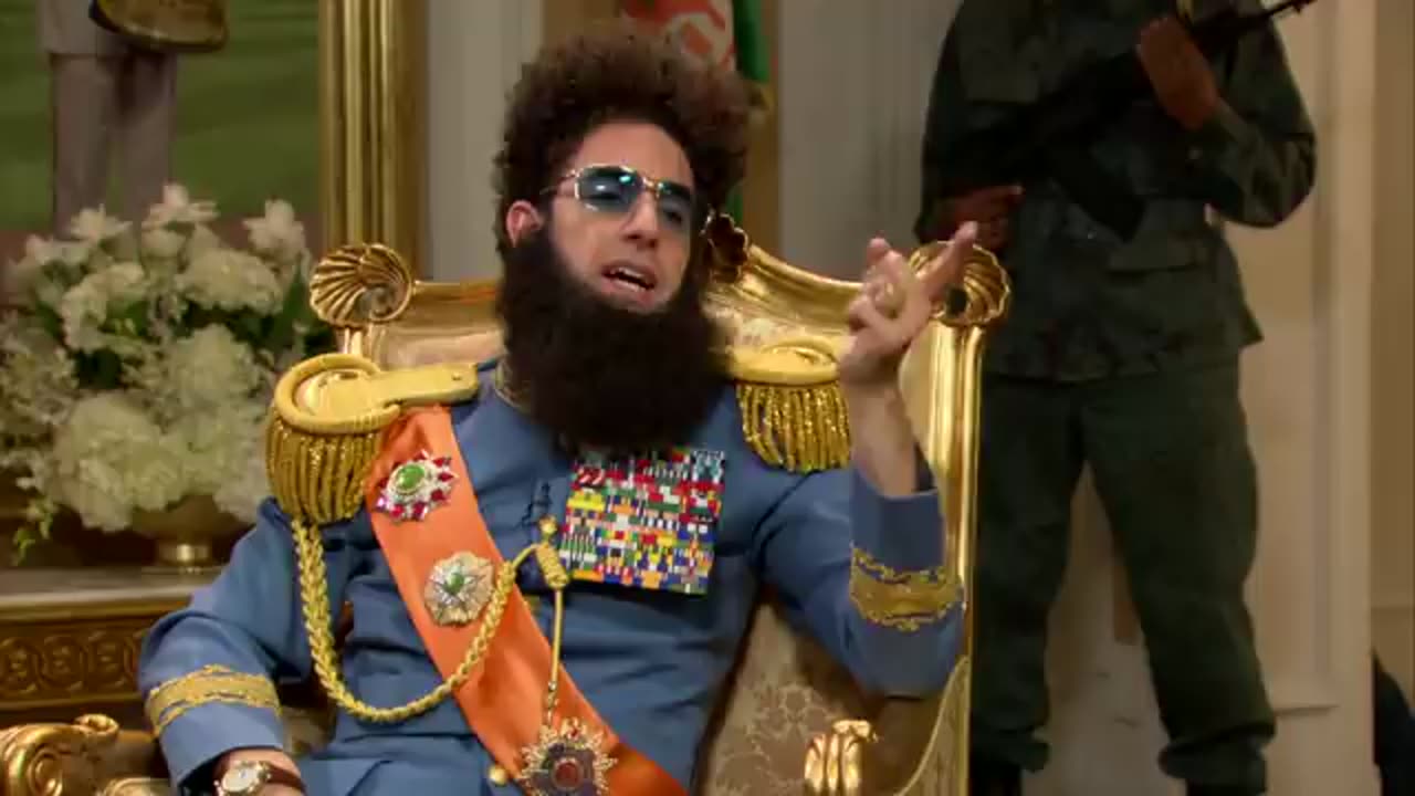 THE DICTATOR - Larry King Interview