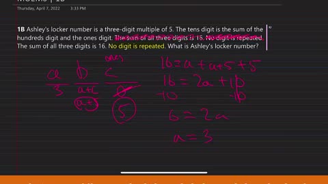 Math Olympiad for Elementary | 2010 | Division E | Contest 1 | MOEMS | 1B