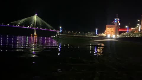 Night view of mokpo bridge