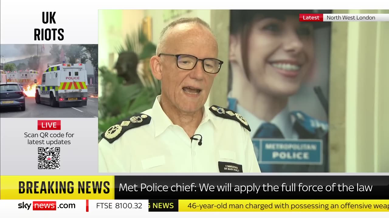 🚨 Met Police chief hits out at 'two-tier' policing claims and warns 'keyboard warriors'