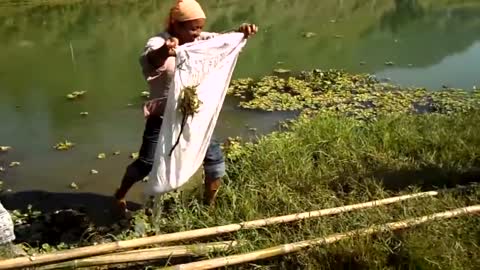 Nepal Pokhara Fishing at Phewa Lake